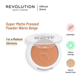 Makeup Revolution- Relove by Revolution Super Matte Pressed Powder Warm Beige