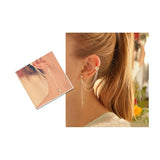 Dama Rusa- 1 PC Metal Ear Clip Leaf Tassel Earring For Women- TM-E-12