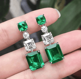 The Marshall- Silverish Green Cubic Zircunia Earrings for Women - TM-E-60