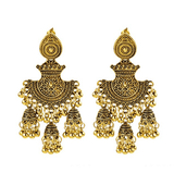 The Marshall- Golden Lantern Jhumka Earrings for Women - TM-E-79