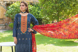 Tulsi Embroidered Viscose Schiffli Shirt With Fancy Embroidered Polly Duppata TUL-001