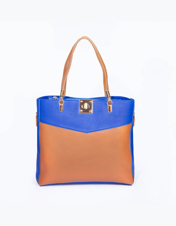 RangooN - Two-Tone Double Strap Tote Bag