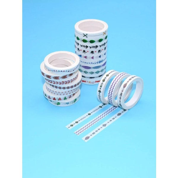 Shein- 10rolls Mixed Pattern Random Washi Tape