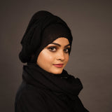 The Hijaab Shop- Wrinkles- Black (1 Pcs)