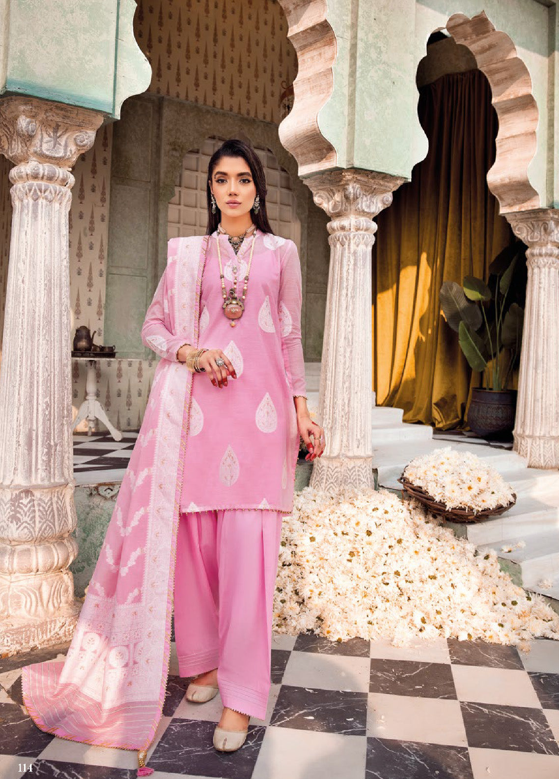 Gul Ahmed Embroidered Jacquard Suits Unstitched 3 Piece GA21S MJ 63 - Summer Collection