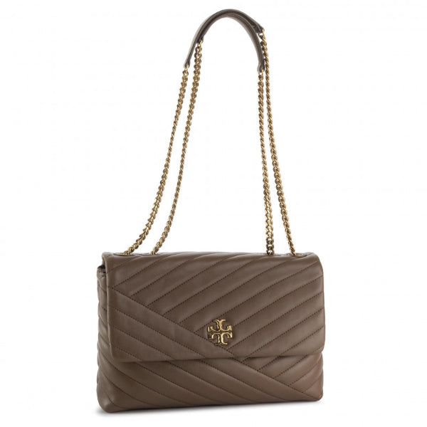 Tory Burch Kira chevron Convertible bag Classic taupe