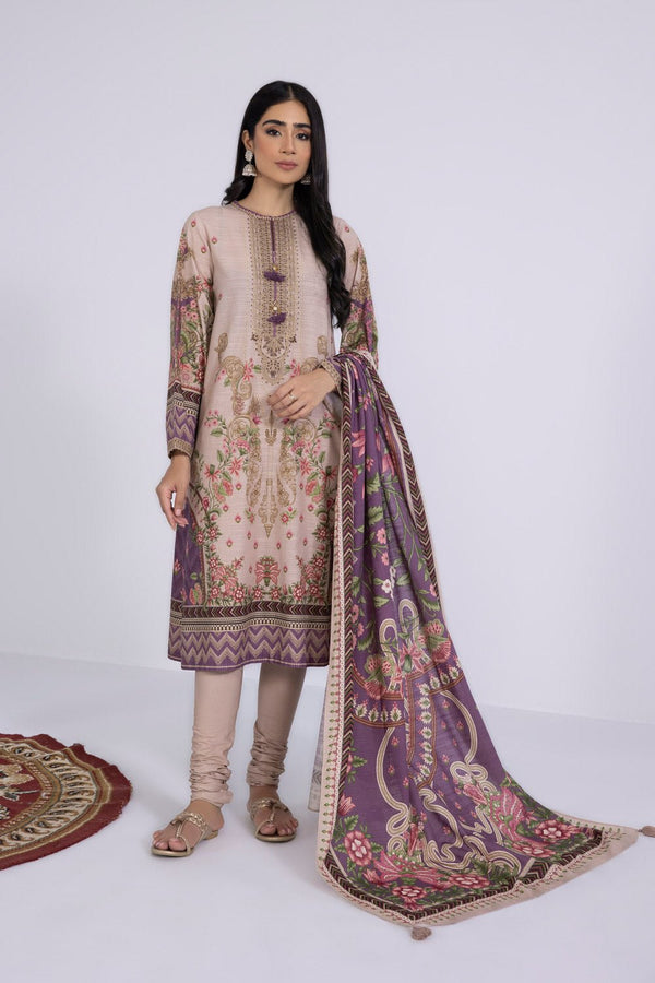 Sapphire- 2 Piece - Embroidered Khaddar Suit