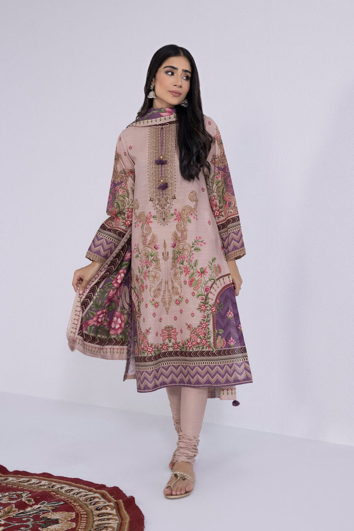 Sapphire- 2 Piece - Embroidered Khaddar Suit