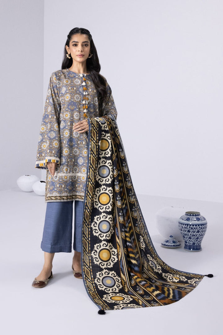 Sapphire- 3 Piece - Printed Khaddar Suit