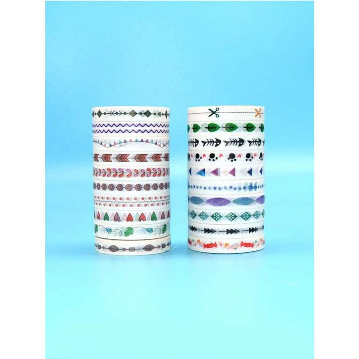 Shein- 10rolls Mixed Pattern Random Washi Tape