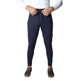 Flush Fashion - French Terry Premium Trousers For Sports Casual Fitness Jogging Navy Blue