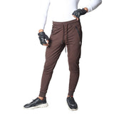 Flush Fashion - French Terry Premium Trousers For Sports Casual Fitness Jogging Brown