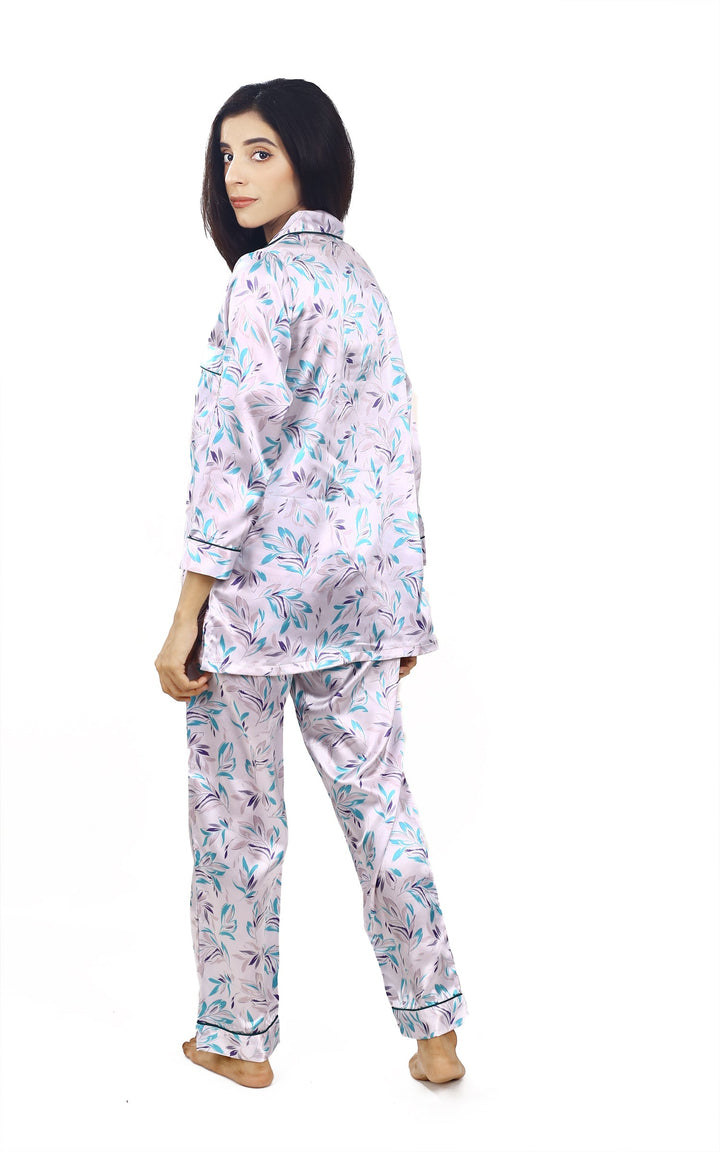 Valerei - Digital Print Satin Pajama Set