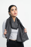 Vybe- Self Printed Stole Grey
