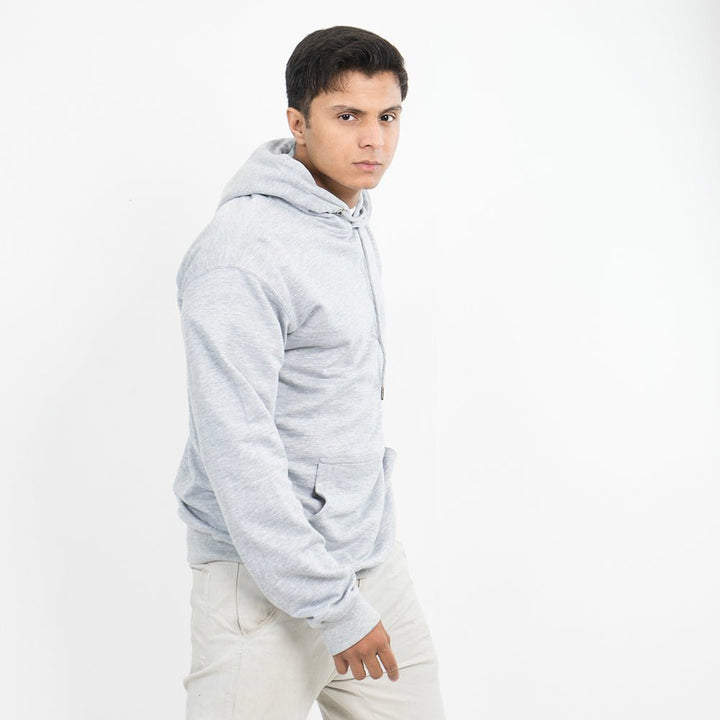 Vybe Basics - Kangroo Hoodie - Heather Grey