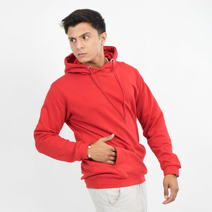 Vybe Basics - Kangroo Hoodie - Red