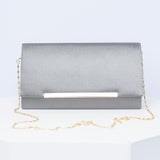 VYBE Envelope clutch- Silver Blue