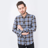 VYBE - Casual Shirts, Road Trip- Blue and Brown Check