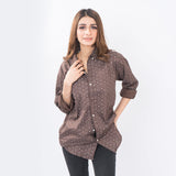 VYBE- Brown and white Casual Shirt