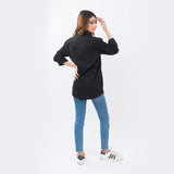 VYBE- Casual Solid Shirts- Black