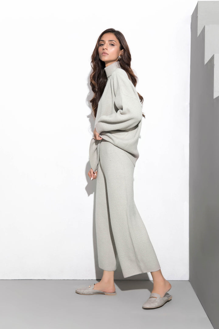 Sapphire Grey Knit Culottes