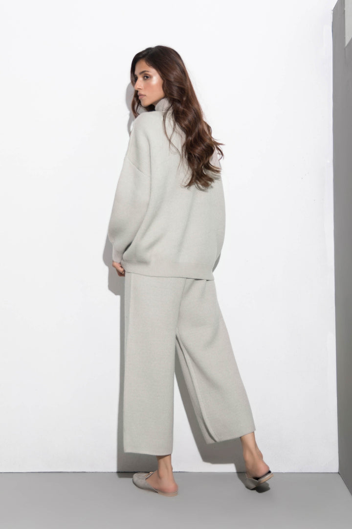 Sapphire Grey Knit Culottes