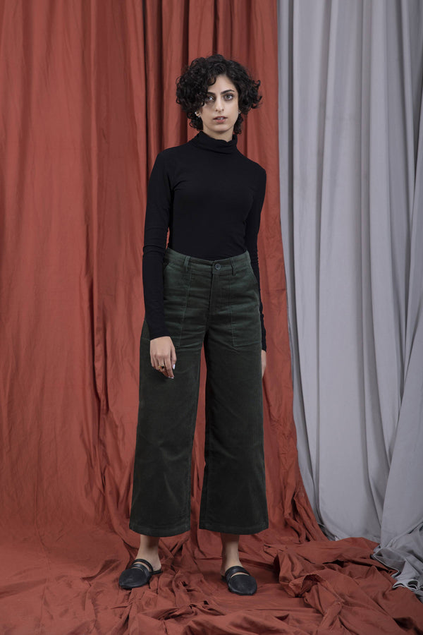 Sapphire Corduroy Pants Green