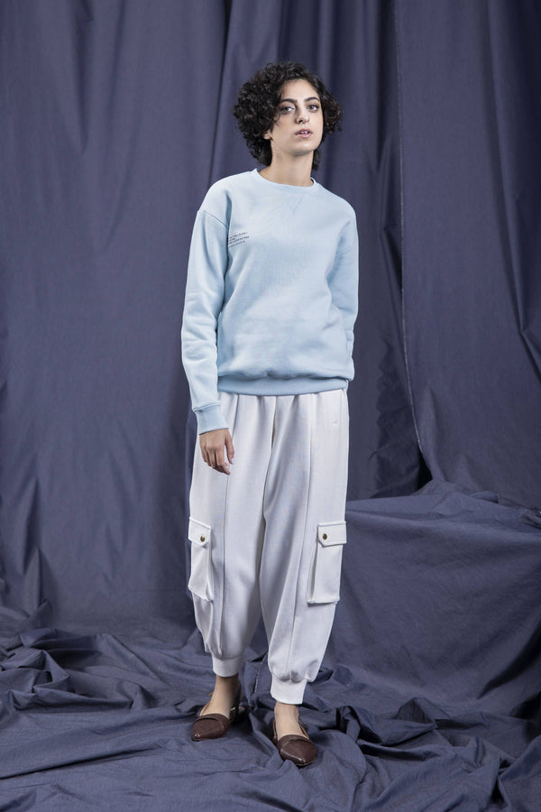 Sapphire Cargo Jogger Pants Off-White