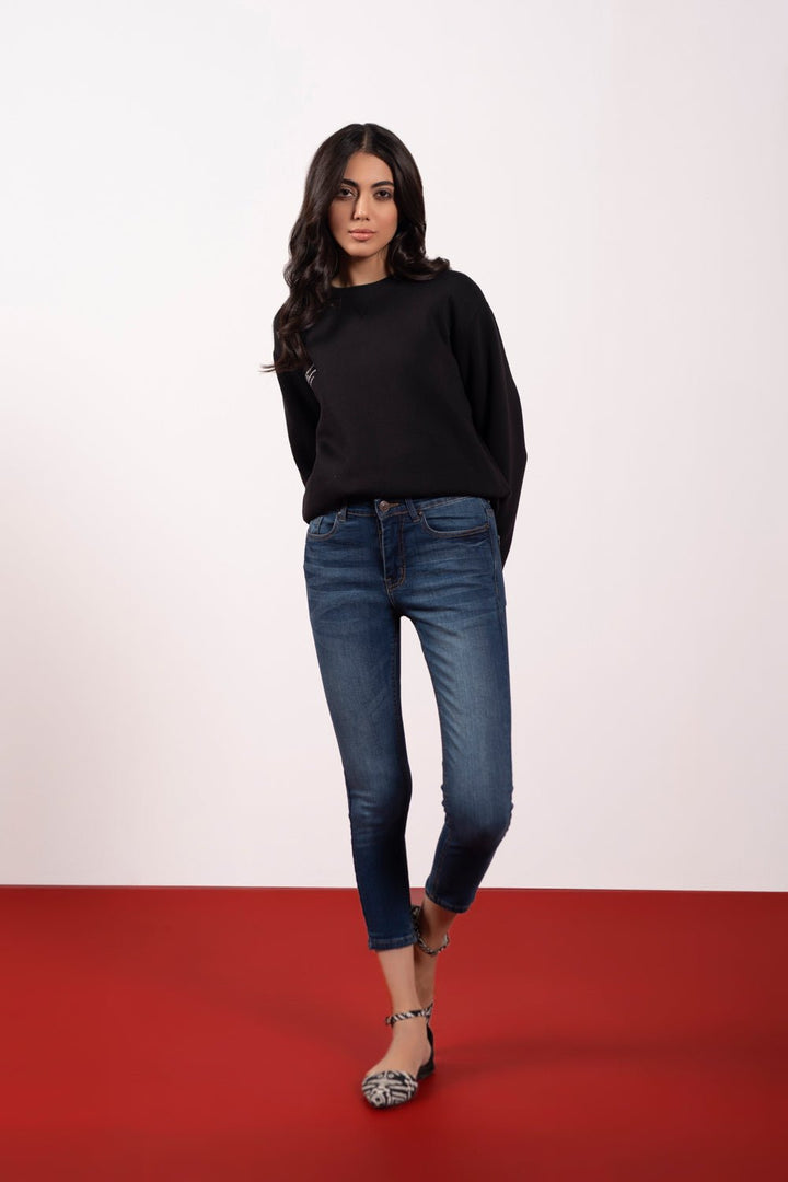 Sapphire Cropped Slim Jeans