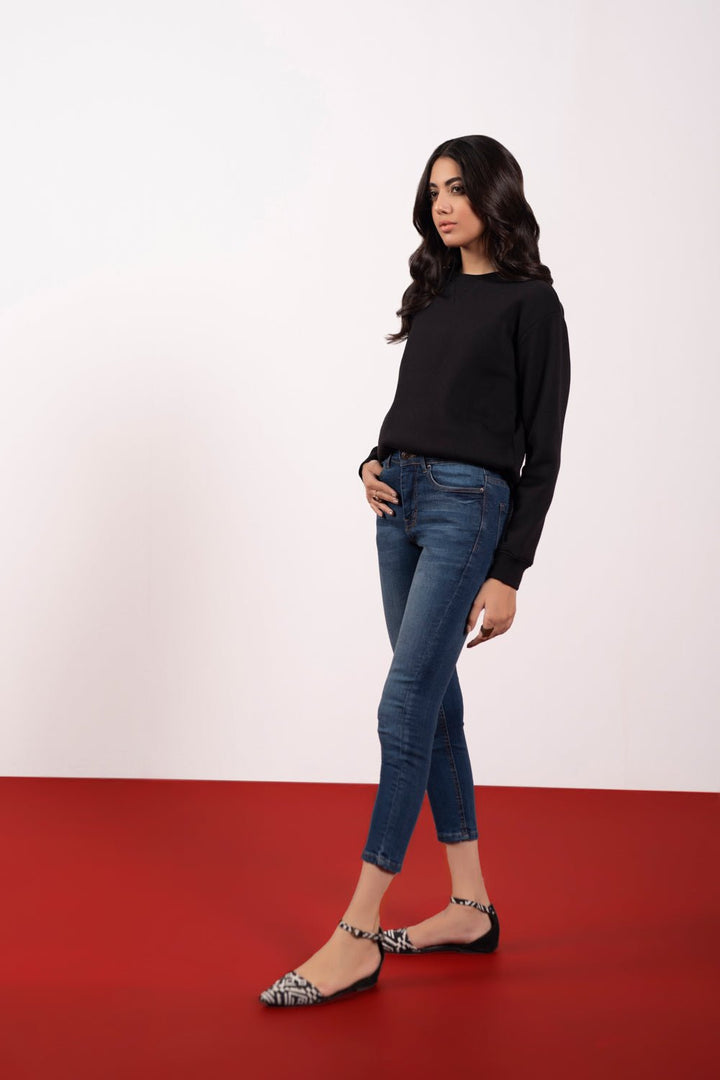 Sapphire Cropped Slim Jeans