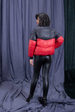 Sapphire - Cropped Red Puffer Jacket