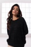 Sapphire Short Sleeve Sweater Black