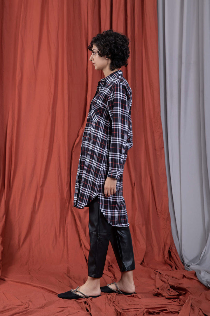 Sapphire Flannel Check Shirt