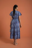 Sapphire- Printed Floral Tier Dress