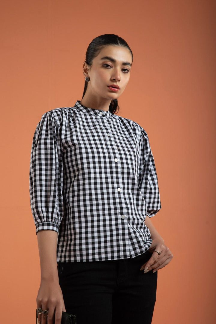 Sapphire Gingham Shirt