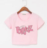 Wf Store- BRATZ Printed Half Sleeves CropTee  Pink