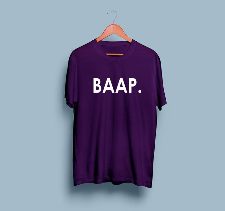 Wf Store- BAAP. Printed Half Sleeves Tee - Purple