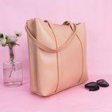 Shein- Simple Shoulder Bag-Pink