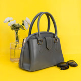 Shein- Crossbody Bag With Metallic Decor-Grey