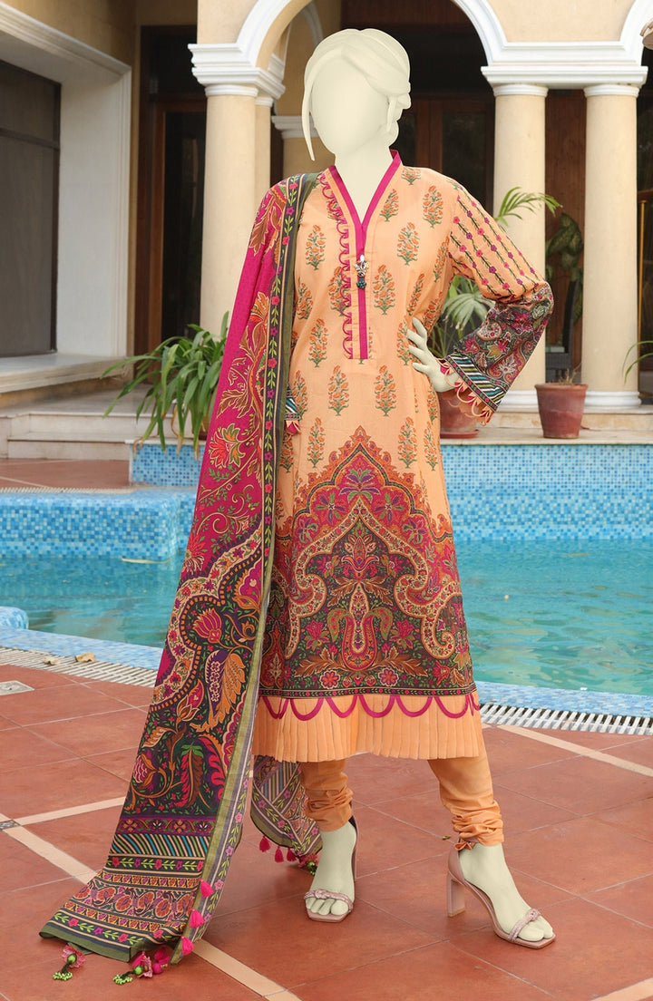 Summer'22 Orhni Basic Digital Printed Lawn 3Pc Unstitched