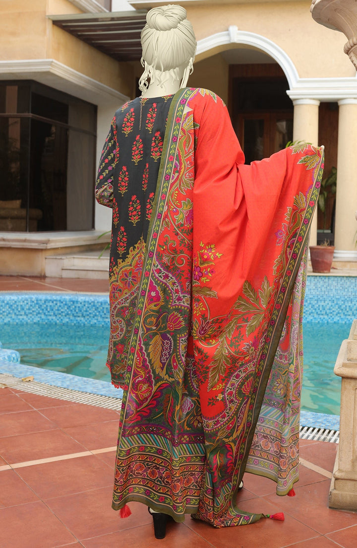 Summer'22 Orhni Basic Digital Printed Lawn 3Pc Unstitched