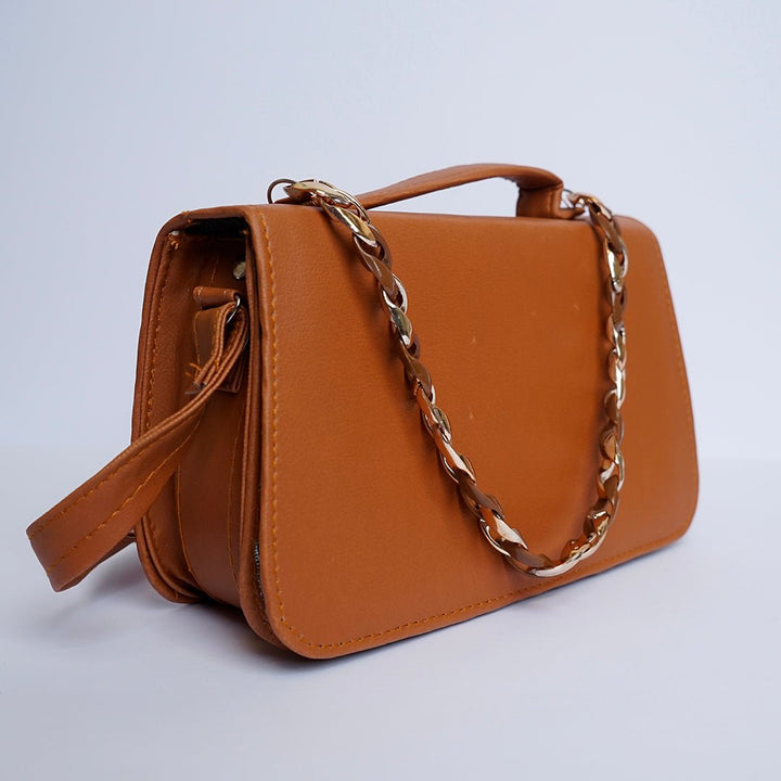 Shein - Streamlined Side Crossbody Bag Brown