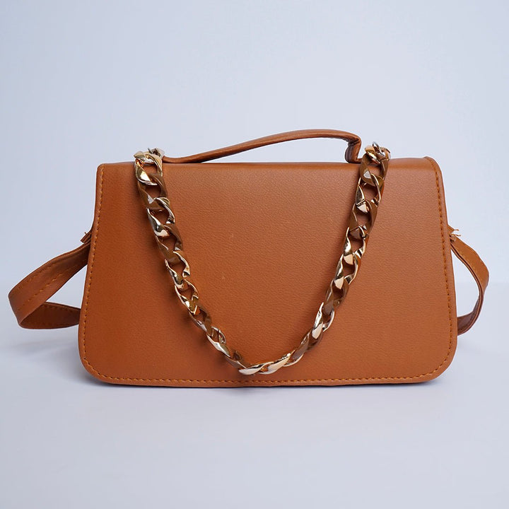 Shein - Streamlined Side Crossbody Bag Brown