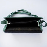 Shein- Crossbody Bag with Pom Pom Green