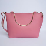 Shein - Leather Crossbody Bag Pink