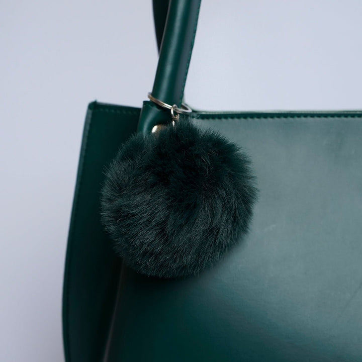 Shein  Tote Bag with Pom Pom Green