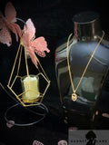 Garnet lane- Golden Double stoned heart by Garnet lane priced at 699 | Bagallery Deals