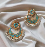 House Of Jewel- Ethnic Gajra  Earrings - Blue