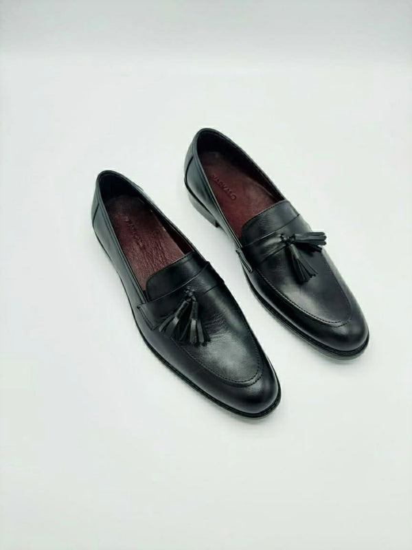 MARKALS -TASSLE LOAFERS BLACK