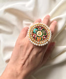 House Of Jewels- Multicolored Kundan Ring